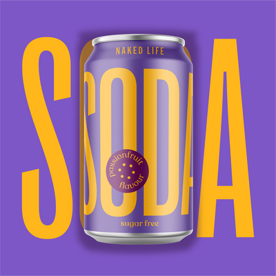 Sugar Free Passionfruit Soda 12 x 330ml Cans