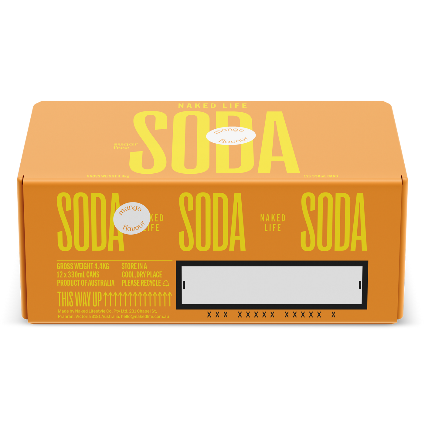 Sugar Free Mango Soda 12 x 330ml Cans