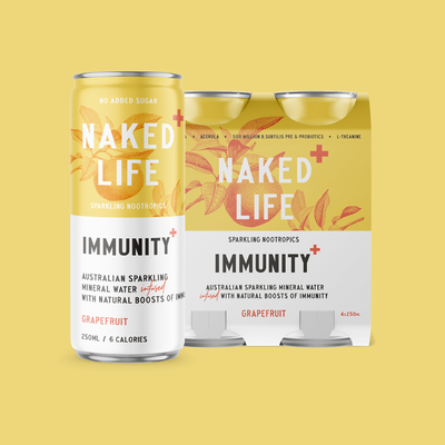 Immunity - Grapefruit Sparkling Nootropics 12 Pack